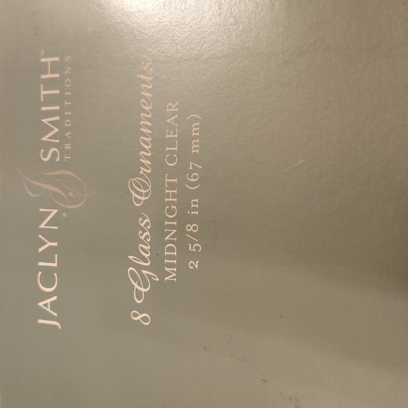 Set of 3 Silver Glass Ornaments - Picture 2 of 2